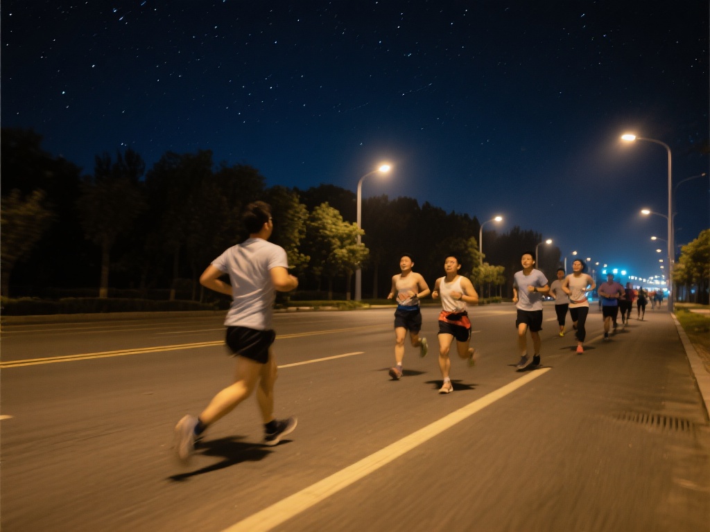 夜跑作为一种新兴的运动方式，近年来受到越来越多人的